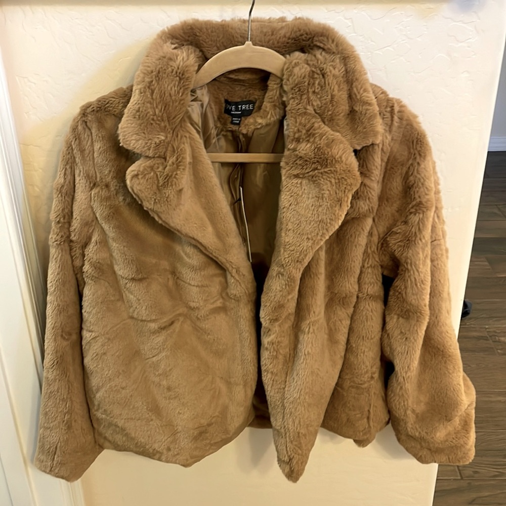 Faux fur jacket